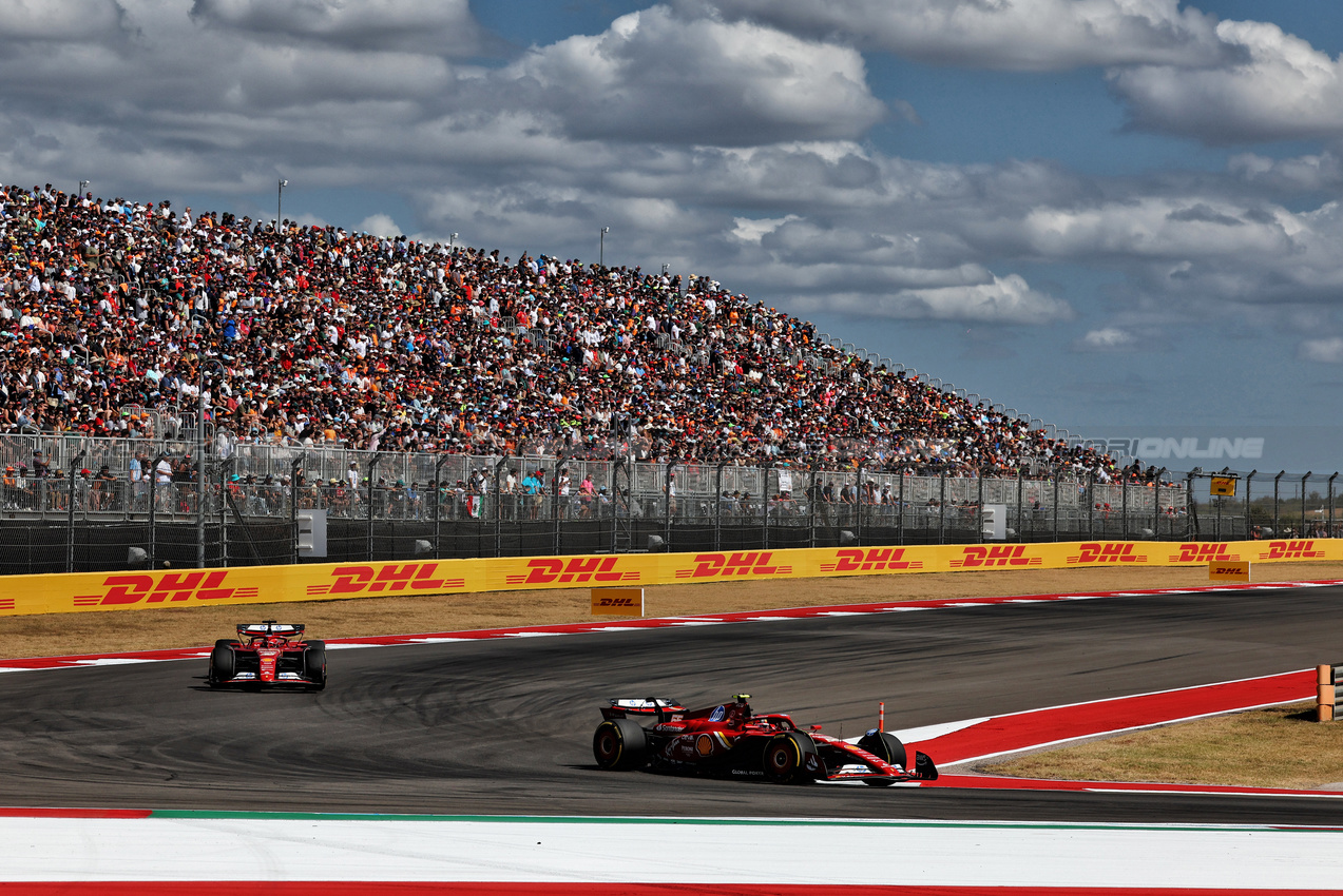 GP STATI UNITI, Carlos Sainz Jr (ESP) Ferrari SF-24.

19.10.2024. Formula 1 World Championship, Rd 19, United States Grand Prix, Austin, Texas, USA, Sprint e Qualifiche Day.

 - www.xpbimages.com, EMail: requests@xpbimages.com © Copyright: Coates / XPB Images