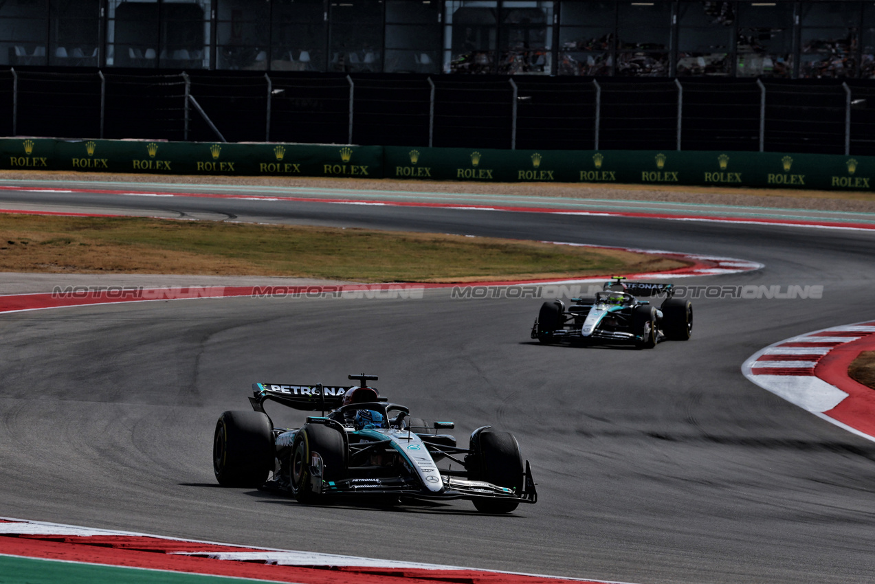 GP STATI UNITI, George Russell (GBR) Mercedes AMG F1 W15.

19.10.2024. Formula 1 World Championship, Rd 19, United States Grand Prix, Austin, Texas, USA, Sprint e Qualifiche Day.

 - www.xpbimages.com, EMail: requests@xpbimages.com © Copyright: Coates / XPB Images