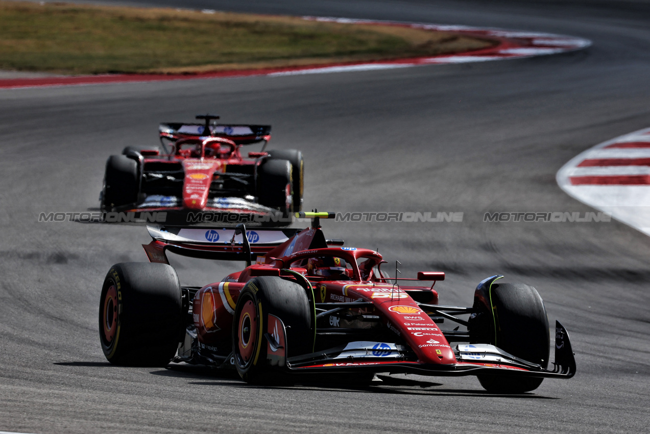 GP STATI UNITI, Carlos Sainz Jr (ESP) Ferrari SF-24.

19.10.2024. Formula 1 World Championship, Rd 19, United States Grand Prix, Austin, Texas, USA, Sprint e Qualifiche Day.

 - www.xpbimages.com, EMail: requests@xpbimages.com © Copyright: Coates / XPB Images