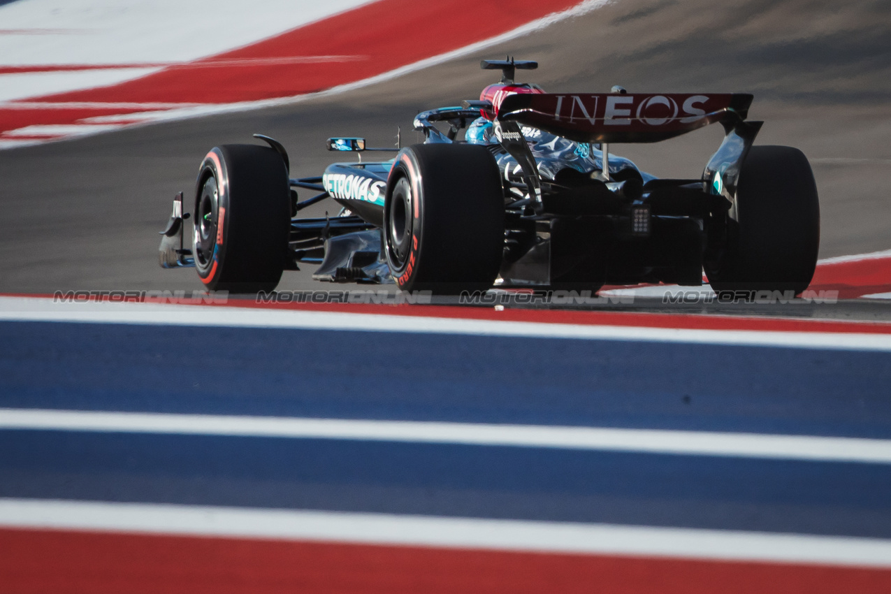 GP STATI UNITI, George Russell (GBR) Mercedes AMG F1 W15.

19.10.2024. Formula 1 World Championship, Rd 19, United States Grand Prix, Austin, Texas, USA, Sprint e Qualifiche Day.

- www.xpbimages.com, EMail: requests@xpbimages.com © Copyright: Bearne / XPB Images