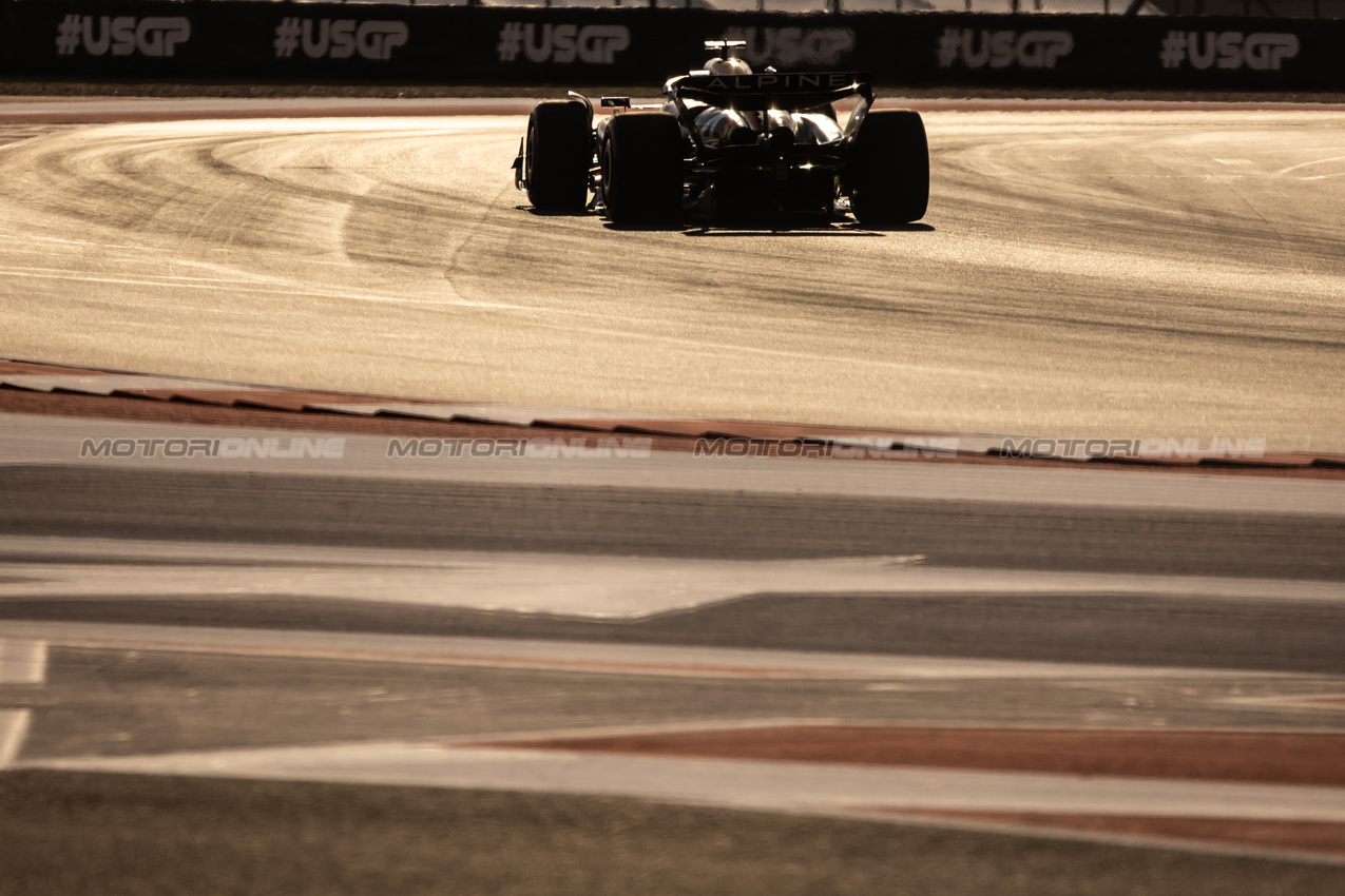 GP STATI UNITI, Esteban Ocon (FRA) Alpine F1 Team A524.

19.10.2024. Formula 1 World Championship, Rd 19, United States Grand Prix, Austin, Texas, USA, Sprint e Qualifiche Day.

- www.xpbimages.com, EMail: requests@xpbimages.com © Copyright: Bearne / XPB Images