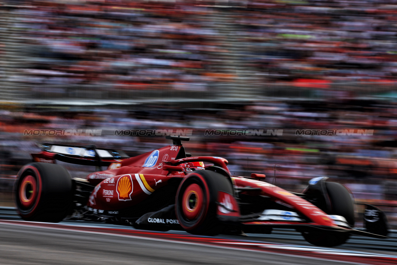 GP STATI UNITI, Charles Leclerc (MON) Ferrari SF-24.

19.10.2024. Formula 1 World Championship, Rd 19, United States Grand Prix, Austin, Texas, USA, Sprint e Qualifiche Day.

 - www.xpbimages.com, EMail: requests@xpbimages.com © Copyright: Coates / XPB Images