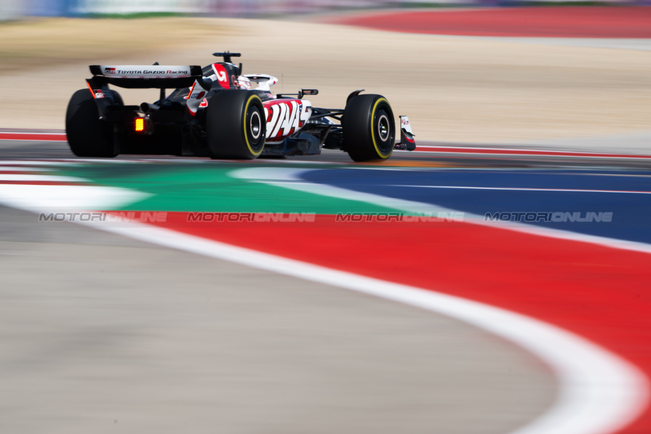 GP STATI UNITI, Kevin Magnussen (DEN) Haas VF-24.

19.10.2024. Formula 1 World Championship, Rd 19, United States Grand Prix, Austin, Texas, USA, Sprint e Qualifiche Day.

- www.xpbimages.com, EMail: requests@xpbimages.com © Copyright: Price / XPB Images