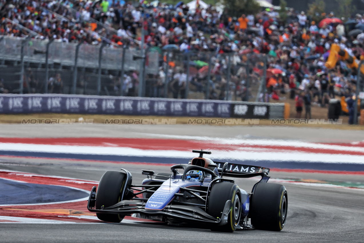 GP STATI UNITI, Alexander Albon (THA) Williams Racing FW46.

19.10.2024. Formula 1 World Championship, Rd 19, United States Grand Prix, Austin, Texas, USA, Sprint e Qualifiche Day.

- www.xpbimages.com, EMail: requests@xpbimages.com © Copyright: Batchelor / XPB Images