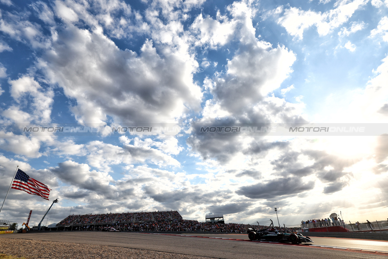 GP STATI UNITI, George Russell (GBR) Mercedes AMG F1 W15.

19.10.2024. Formula 1 World Championship, Rd 19, United States Grand Prix, Austin, Texas, USA, Sprint e Qualifiche Day.

 - www.xpbimages.com, EMail: requests@xpbimages.com © Copyright: Coates / XPB Images