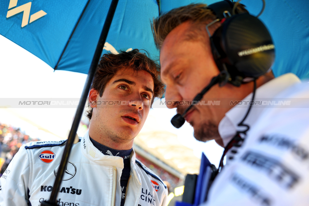 GP STATI UNITI, Franco Colapinto (ARG) Williams Racing on the grid.

19.10.2024. Formula 1 World Championship, Rd 19, United States Grand Prix, Austin, Texas, USA, Sprint e Qualifiche Day.

- www.xpbimages.com, EMail: requests@xpbimages.com © Copyright: Bearne / XPB Images