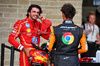 GP STATI UNITI, (L to R): third placed Carlos Sainz Jr (ESP) Ferrari in qualifying parc ferme with pole sitter Lando Norris (GBR) McLaren.

19.10.2024. Formula 1 World Championship, Rd 19, United States Grand Prix, Austin, Texas, USA, Sprint e Qualifiche Day.

- www.xpbimages.com, EMail: requests@xpbimages.com © Copyright: Batchelor / XPB Images