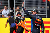 GP STATI UNITI, Sprint winner Max Verstappen (NLD) Red Bull Racing celebrates in parc ferme.

19.10.2024. Formula 1 World Championship, Rd 19, United States Grand Prix, Austin, Texas, USA, Sprint e Qualifiche Day.

- www.xpbimages.com, EMail: requests@xpbimages.com © Copyright: Bearne / XPB Images