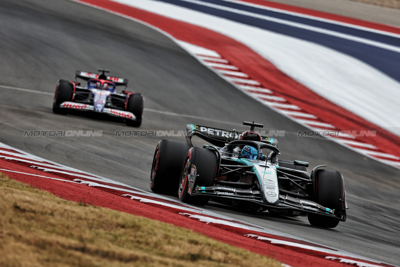 GP STATI UNITI, George Russell (GBR) Mercedes AMG F1 W15.

18.10.2024. Formula 1 World Championship, Rd 19, United States Grand Prix, Austin, Texas, USA, Sprint Qualifiche Day

- www.xpbimages.com, EMail: requests@xpbimages.com © Copyright: Moy / XPB Images