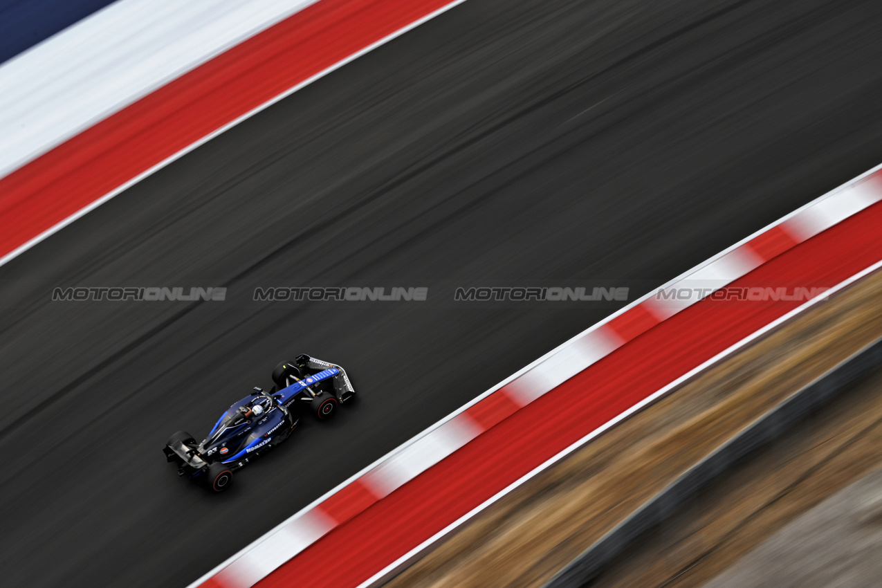 GP STATI UNITI, Alexander Albon (THA) Williams Racing FW46.

18.10.2024. Formula 1 World Championship, Rd 19, United States Grand Prix, Austin, Texas, USA, Sprint Qualifiche Day

- www.xpbimages.com, EMail: requests@xpbimages.com © Copyright: Price / XPB Images