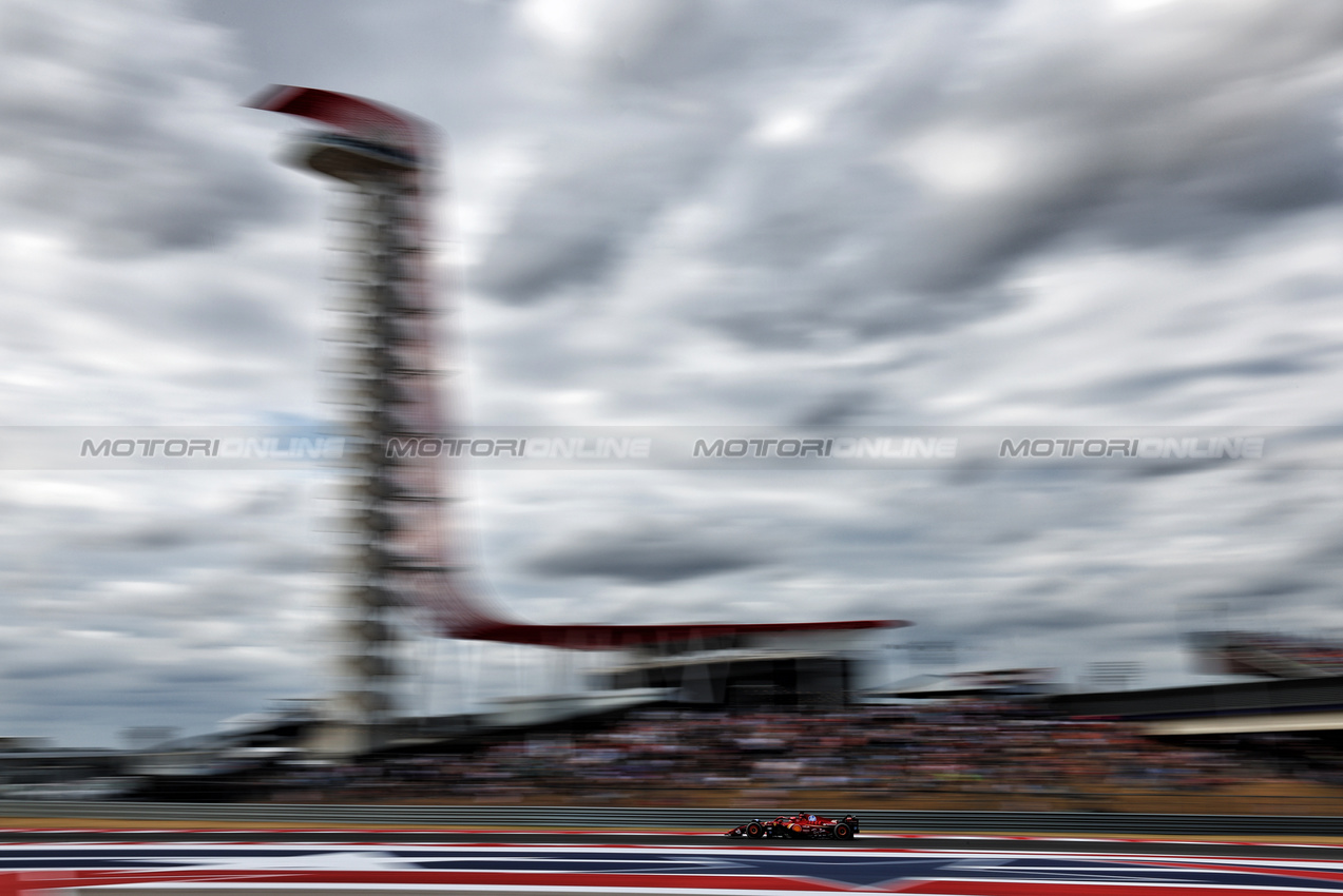 GP STATI UNITI, Charles Leclerc (MON) Ferrari SF-24.

18.10.2024. Formula 1 World Championship, Rd 19, United States Grand Prix, Austin, Texas, USA, Sprint Qualifiche Day

 - www.xpbimages.com, EMail: requests@xpbimages.com © Copyright: Coates / XPB Images