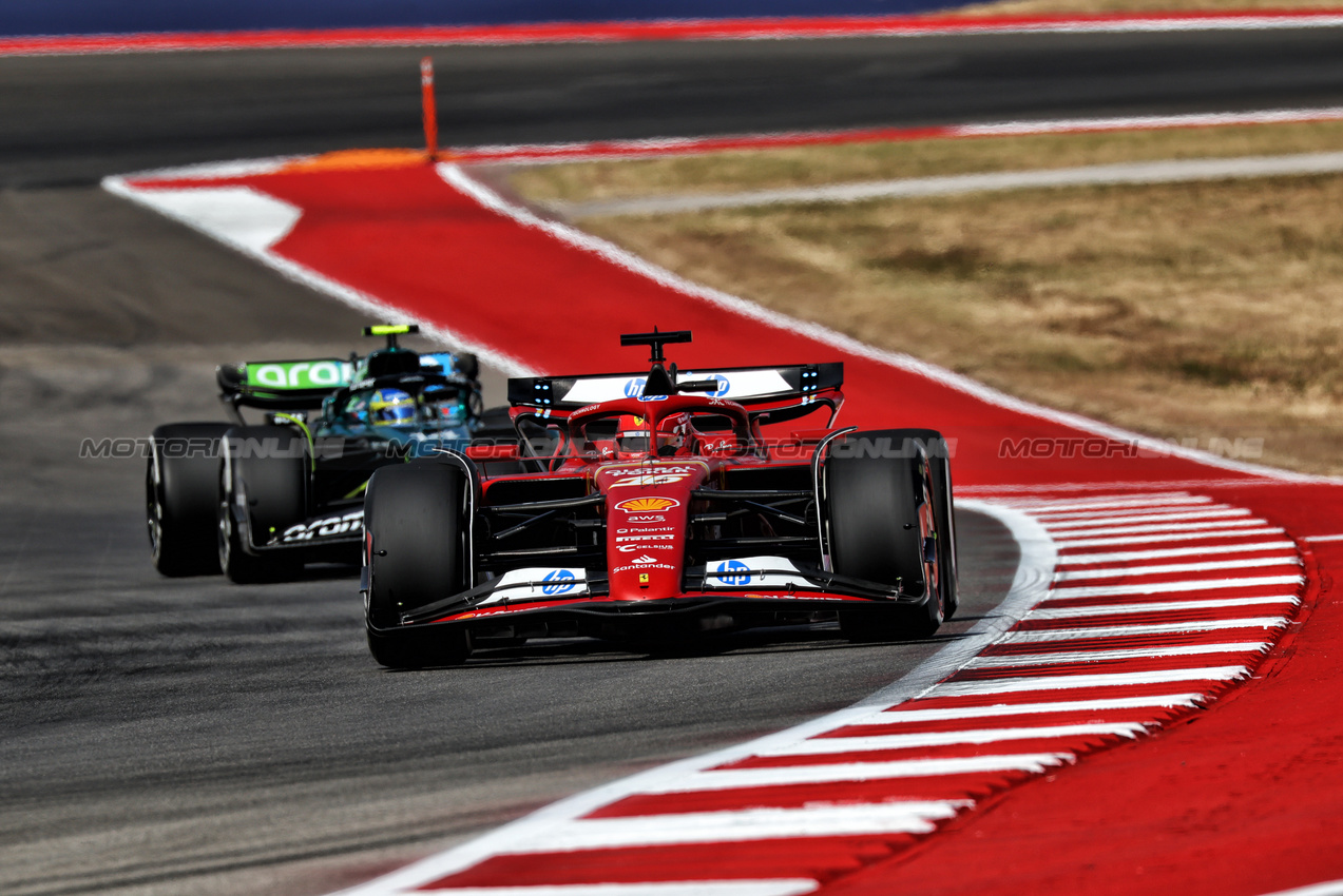 GP STATI UNITI, Charles Leclerc (MON) Ferrari SF-24.

18.10.2024. Formula 1 World Championship, Rd 19, United States Grand Prix, Austin, Texas, USA, Sprint Qualifiche Day

 - www.xpbimages.com, EMail: requests@xpbimages.com © Copyright: Coates / XPB Images