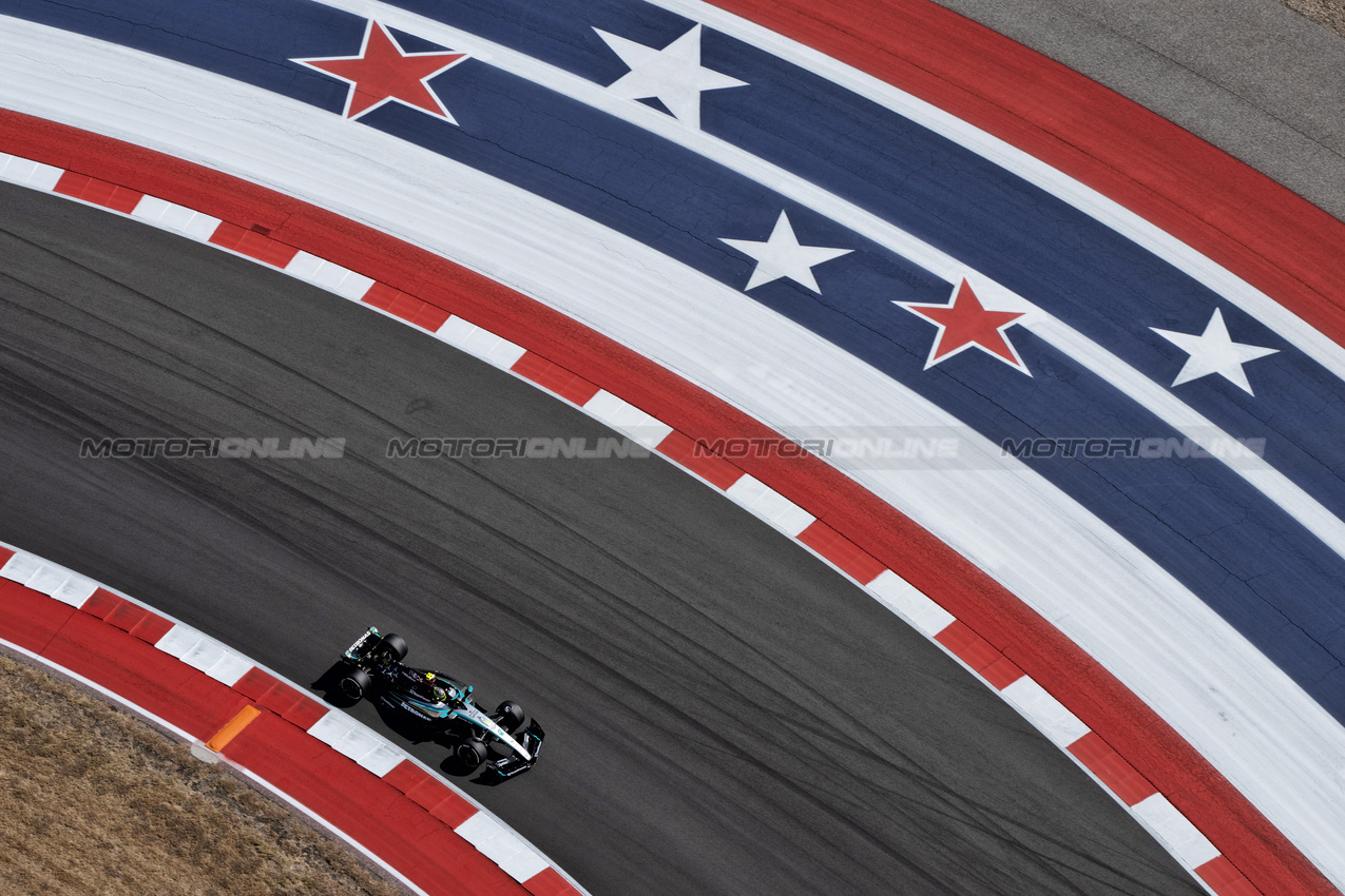 GP STATI UNITI, Lewis Hamilton (GBR) Mercedes AMG F1 W15.

18.10.2024. Formula 1 World Championship, Rd 19, United States Grand Prix, Austin, Texas, USA, Sprint Qualifiche Day

- www.xpbimages.com, EMail: requests@xpbimages.com © Copyright: Price / XPB Images