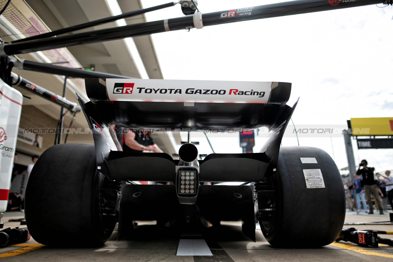 GP STATI UNITI, Haas VF-24 - Toyota Gazoo Racing branding.

18.10.2024. Formula 1 World Championship, Rd 19, United States Grand Prix, Austin, Texas, USA, Sprint Qualifiche Day

- www.xpbimages.com, EMail: requests@xpbimages.com © Copyright: Price / XPB Images