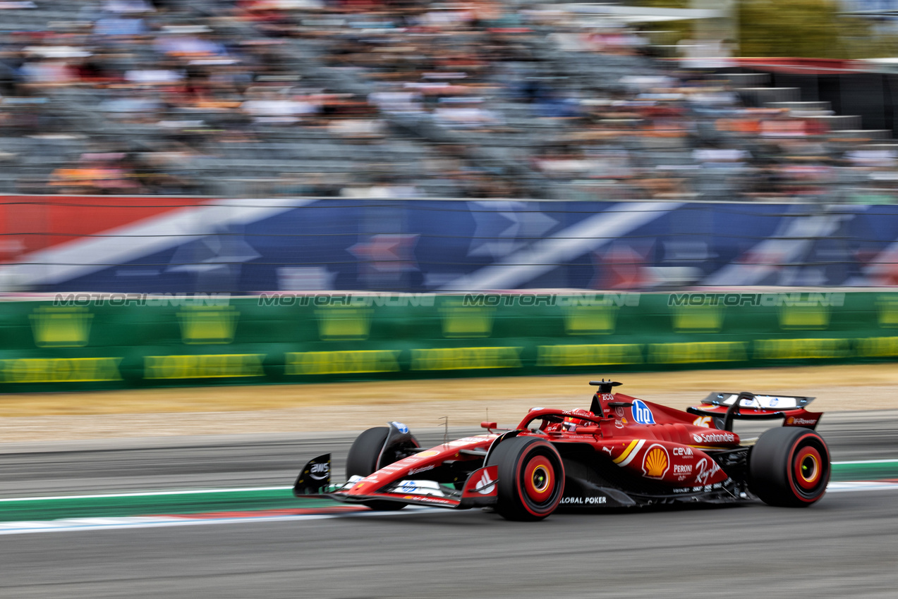 GP STATI UNITI, Charles Leclerc (MON) Ferrari SF-24.

18.10.2024. Formula 1 World Championship, Rd 19, United States Grand Prix, Austin, Texas, USA, Sprint Qualifiche Day

 - www.xpbimages.com, EMail: requests@xpbimages.com © Copyright: Rew / XPB Images