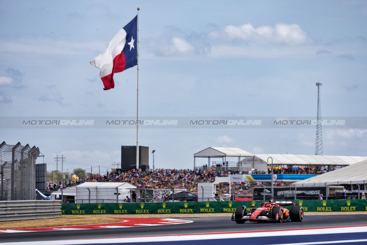 GP STATI UNITI, Charles Leclerc (MON) Ferrari SF-24.

18.10.2024. Formula 1 World Championship, Rd 19, United States Grand Prix, Austin, Texas, USA, Sprint Qualifiche Day

 - www.xpbimages.com, EMail: requests@xpbimages.com © Copyright: Rew / XPB Images