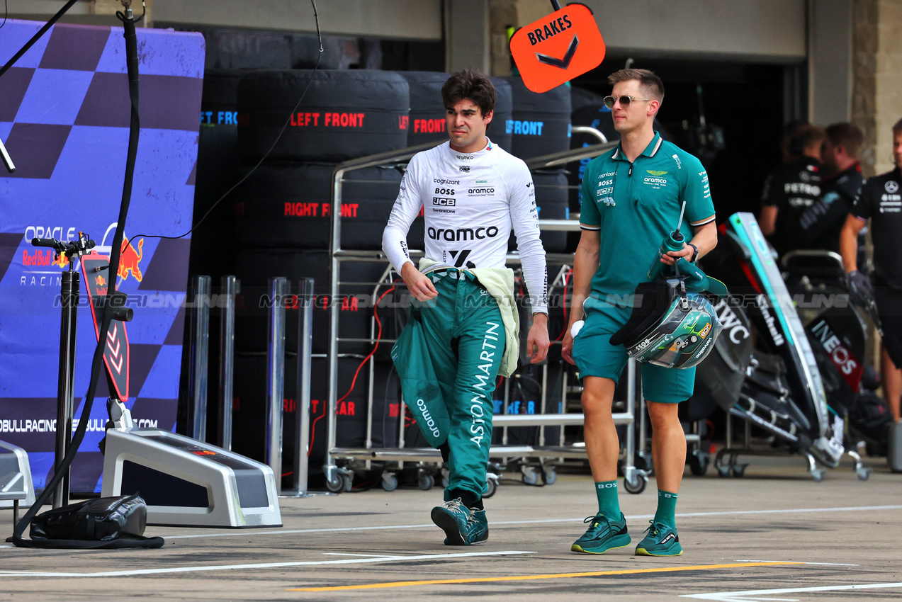 GP STATI UNITI, Lance Stroll (CDN) Aston Martin F1 Team.

18.10.2024. Formula 1 World Championship, Rd 19, United States Grand Prix, Austin, Texas, USA, Sprint Qualifiche Day

- www.xpbimages.com, EMail: requests@xpbimages.com © Copyright: Batchelor / XPB Images