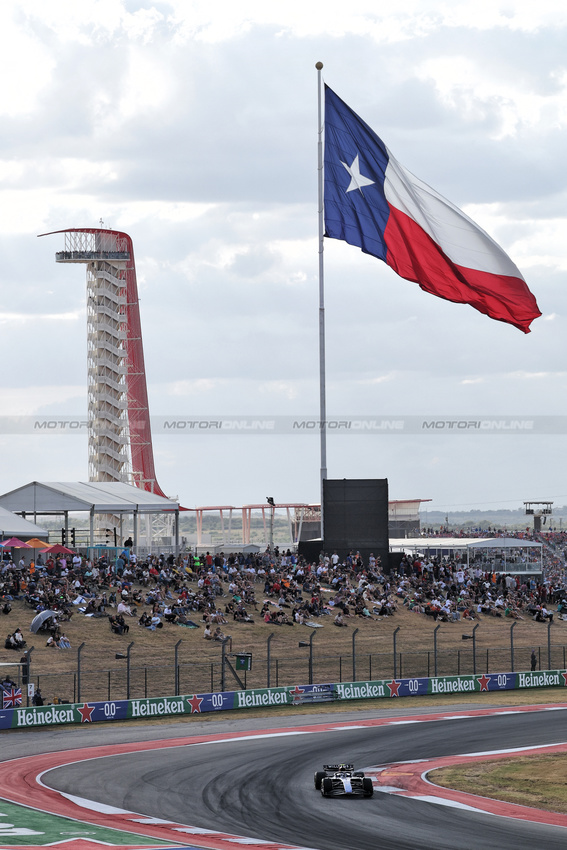 GP STATI UNITI, Franco Colapinto (ARG) Williams Racing FW46.

18.10.2024. Formula 1 World Championship, Rd 19, United States Grand Prix, Austin, Texas, USA, Sprint Qualifiche Day

- www.xpbimages.com, EMail: requests@xpbimages.com © Copyright: Bearne / XPB Images