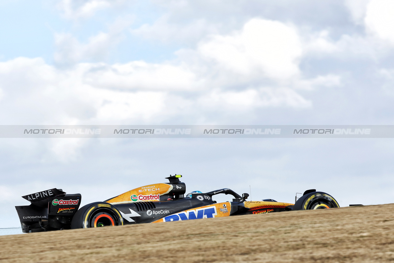 GP STATI UNITI, Pierre Gasly (FRA) Alpine F1 Team A524.

18.10.2024. Formula 1 World Championship, Rd 19, United States Grand Prix, Austin, Texas, USA, Sprint Qualifiche Day

- www.xpbimages.com, EMail: requests@xpbimages.com © Copyright: Bearne / XPB Images