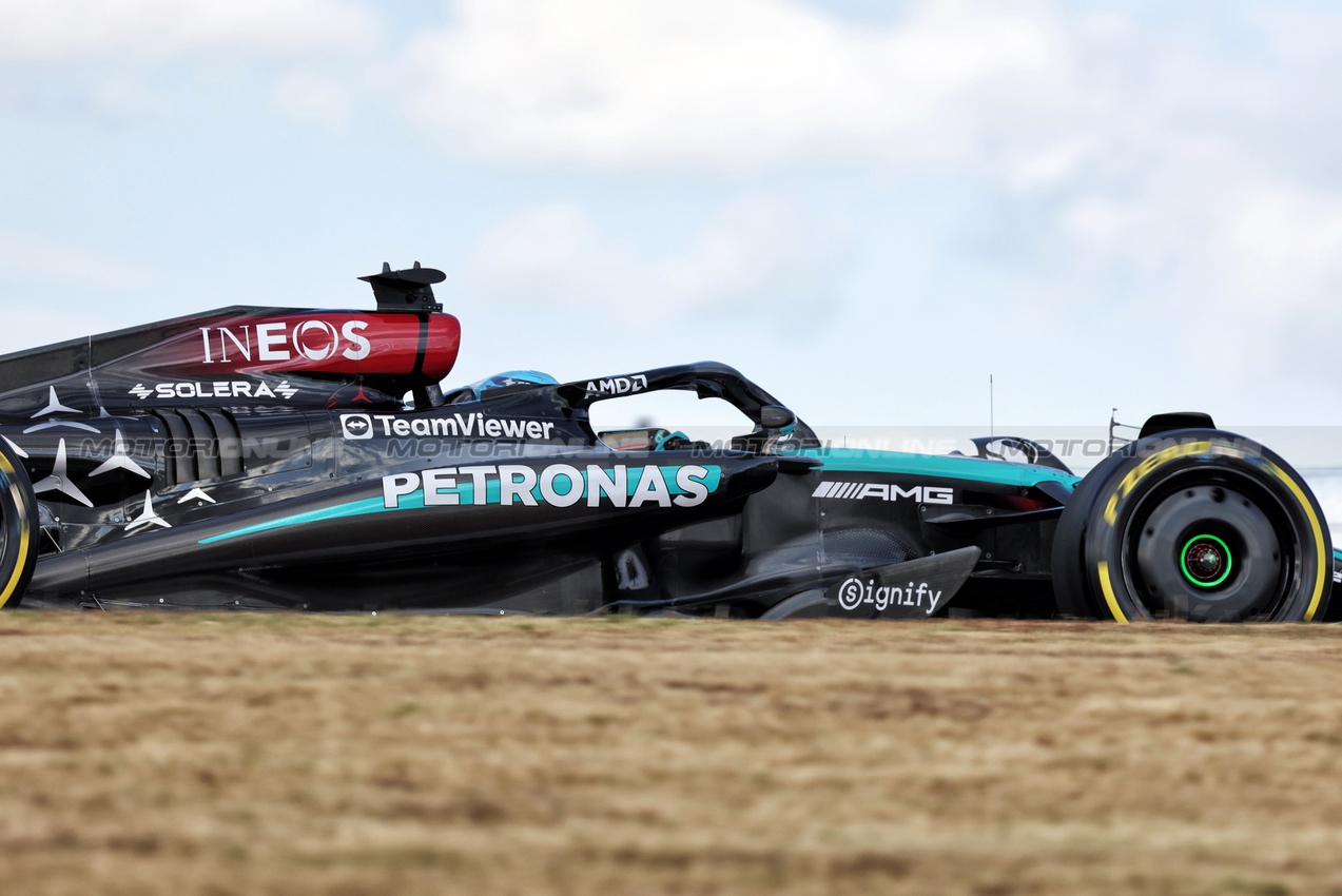 GP STATI UNITI, George Russell (GBR) Mercedes AMG F1 W15.

18.10.2024. Formula 1 World Championship, Rd 19, United States Grand Prix, Austin, Texas, USA, Sprint Qualifiche Day

- www.xpbimages.com, EMail: requests@xpbimages.com © Copyright: Bearne / XPB Images