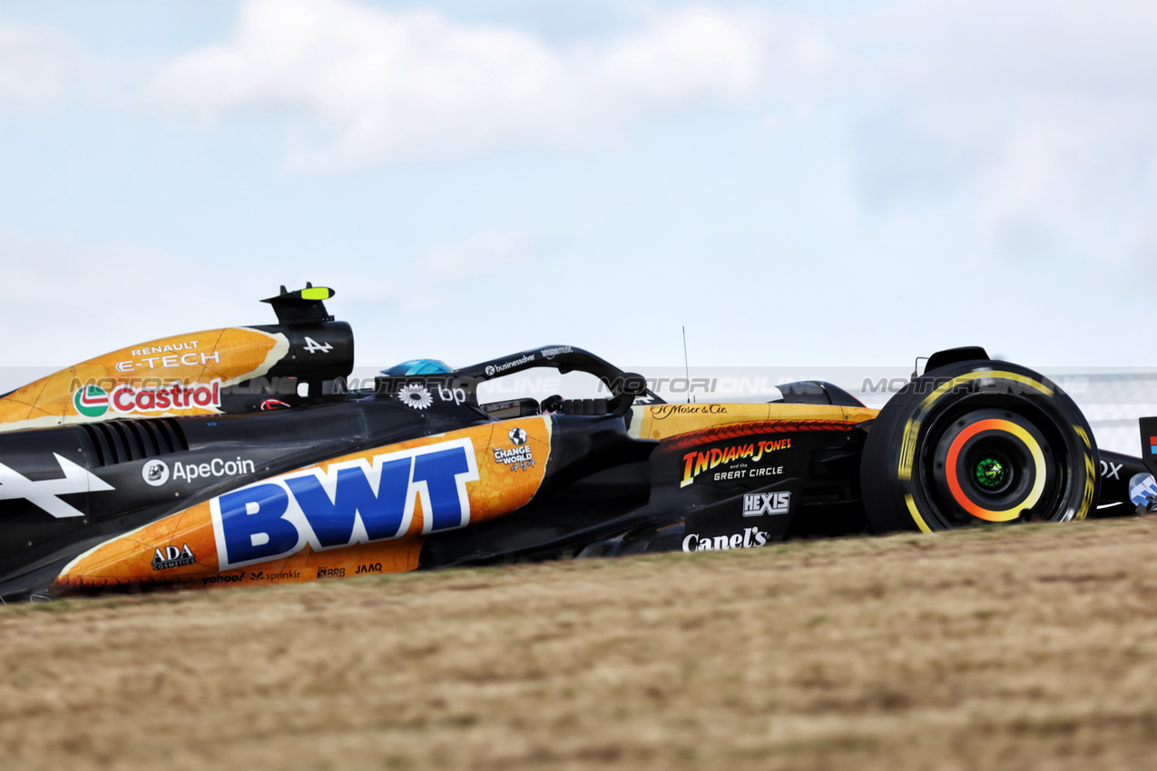 GP STATI UNITI, Pierre Gasly (FRA) Alpine F1 Team A524.

18.10.2024. Formula 1 World Championship, Rd 19, United States Grand Prix, Austin, Texas, USA, Sprint Qualifiche Day

- www.xpbimages.com, EMail: requests@xpbimages.com © Copyright: Bearne / XPB Images