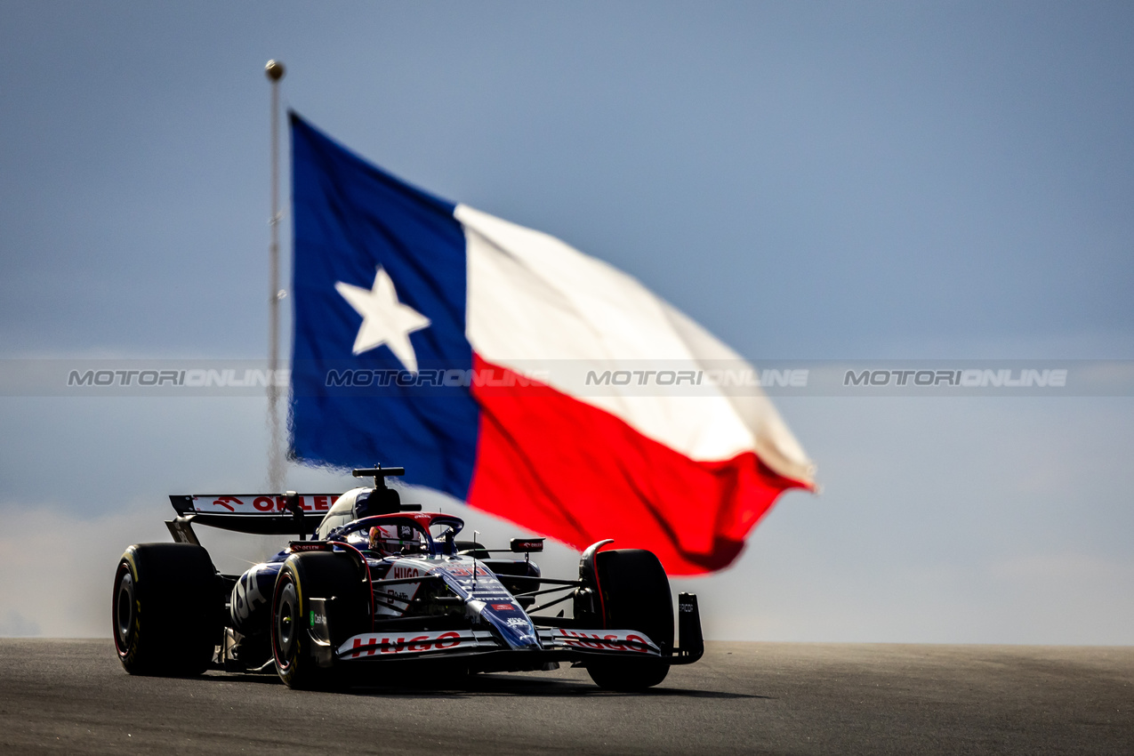 GP STATI UNITI, Liam Lawson (NZL) RB VCARB 01.

18.10.2024. Formula 1 World Championship, Rd 19, United States Grand Prix, Austin, Texas, USA, Sprint Qualifiche Day

- www.xpbimages.com, EMail: requests@xpbimages.com © Copyright: Bearne / XPB Images