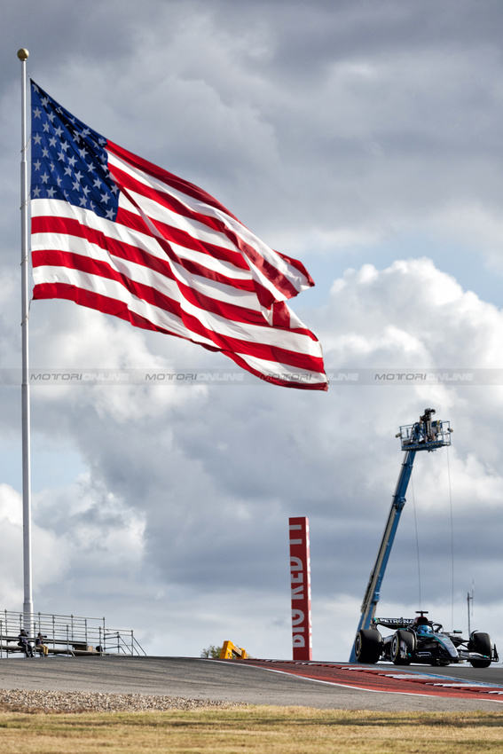 GP STATI UNITI, George Russell (GBR) Mercedes AMG F1 W15.

18.10.2024. Formula 1 World Championship, Rd 19, United States Grand Prix, Austin, Texas, USA, Sprint Qualifiche Day

 - www.xpbimages.com, EMail: requests@xpbimages.com © Copyright: Rew / XPB Images