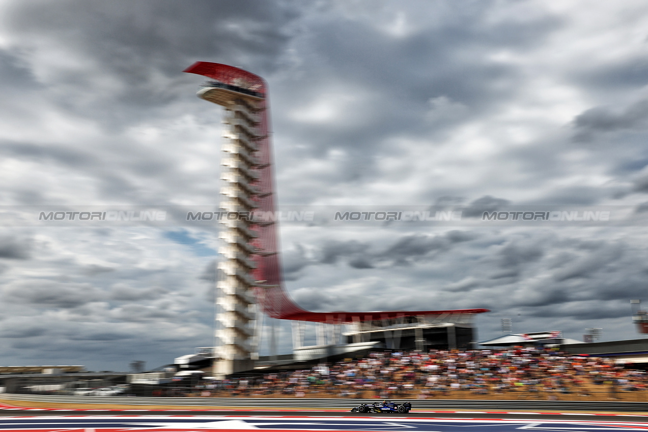 GP STATI UNITI, Franco Colapinto (ARG) Williams Racing FW46.

18.10.2024. Formula 1 World Championship, Rd 19, United States Grand Prix, Austin, Texas, USA, Sprint Qualifiche Day

 - www.xpbimages.com, EMail: requests@xpbimages.com © Copyright: Coates / XPB Images