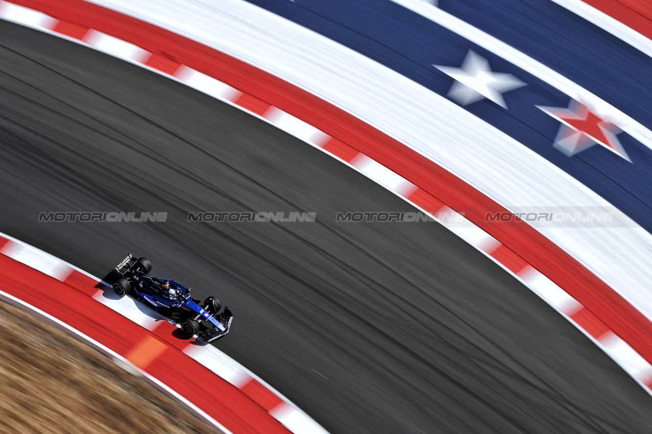 GP STATI UNITI, Alexander Albon (THA) Williams Racing FW46.

18.10.2024. Formula 1 World Championship, Rd 19, United States Grand Prix, Austin, Texas, USA, Sprint Qualifiche Day

- www.xpbimages.com, EMail: requests@xpbimages.com © Copyright: Price / XPB Images