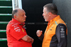 GP STATI UNITI, (L to R): Frederic Vasseur (FRA) Ferrari Team Principal with Zak Brown (USA) McLaren Executive Director.

18.10.2024. Formula 1 World Championship, Rd 19, United States Grand Prix, Austin, Texas, USA, Sprint Qualifiche Day

- www.xpbimages.com, EMail: requests@xpbimages.com © Copyright: Moy / XPB Images