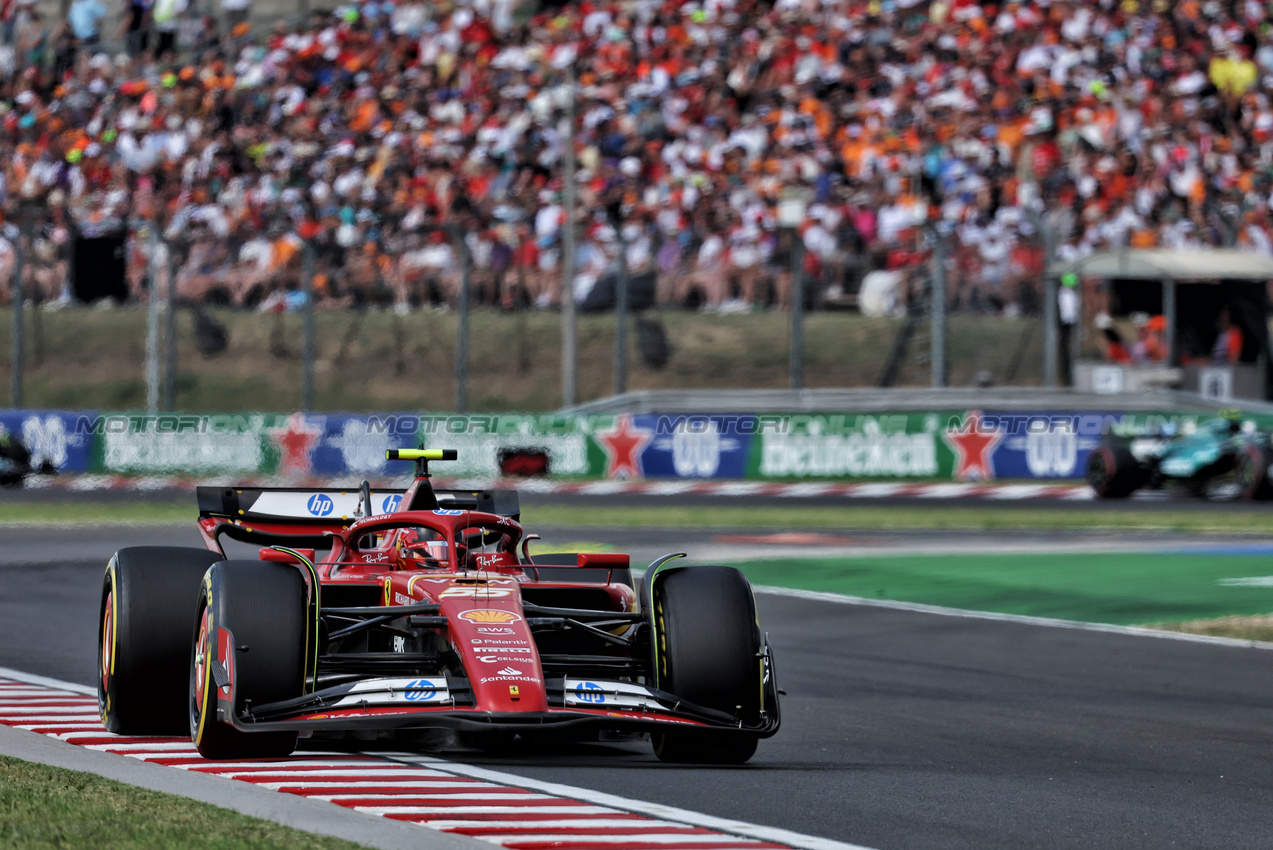 GP UNGHERIA, Carlos Sainz Jr (ESP) Ferrari SF-24.

21.07.2024. Formula 1 World Championship, Rd 13, Hungarian Grand Prix, Budapest, Hungary, Gara Day.

- www.xpbimages.com, EMail: requests@xpbimages.com © Copyright: Bearne / XPB Images