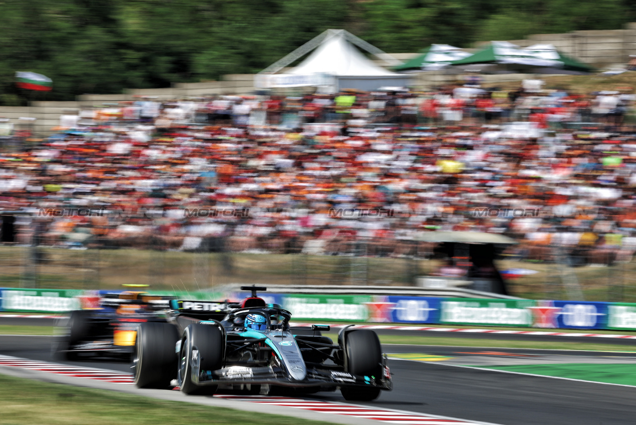 GP UNGHERIA, George Russell (GBR) Mercedes AMG F1 W15.

21.07.2024. Formula 1 World Championship, Rd 13, Hungarian Grand Prix, Budapest, Hungary, Gara Day.

- www.xpbimages.com, EMail: requests@xpbimages.com © Copyright: Bearne / XPB Images