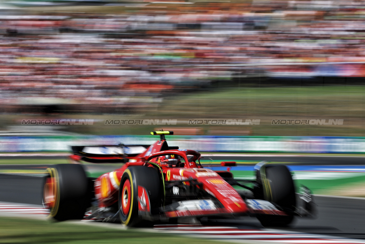 GP UNGHERIA, Carlos Sainz Jr (ESP) Ferrari SF-24.

21.07.2024. Formula 1 World Championship, Rd 13, Hungarian Grand Prix, Budapest, Hungary, Gara Day.

- www.xpbimages.com, EMail: requests@xpbimages.com © Copyright: Bearne / XPB Images