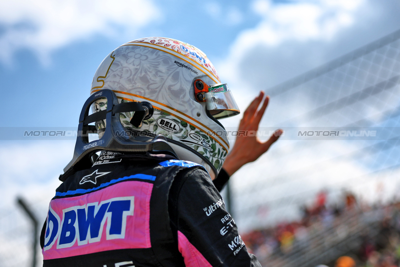 GP UNGHERIA, Esteban Ocon (FRA) Alpine F1 Team on the grid.

21.07.2024. Formula 1 World Championship, Rd 13, Hungarian Grand Prix, Budapest, Hungary, Gara Day.

- www.xpbimages.com, EMail: requests@xpbimages.com © Copyright: Charniaux / XPB Images