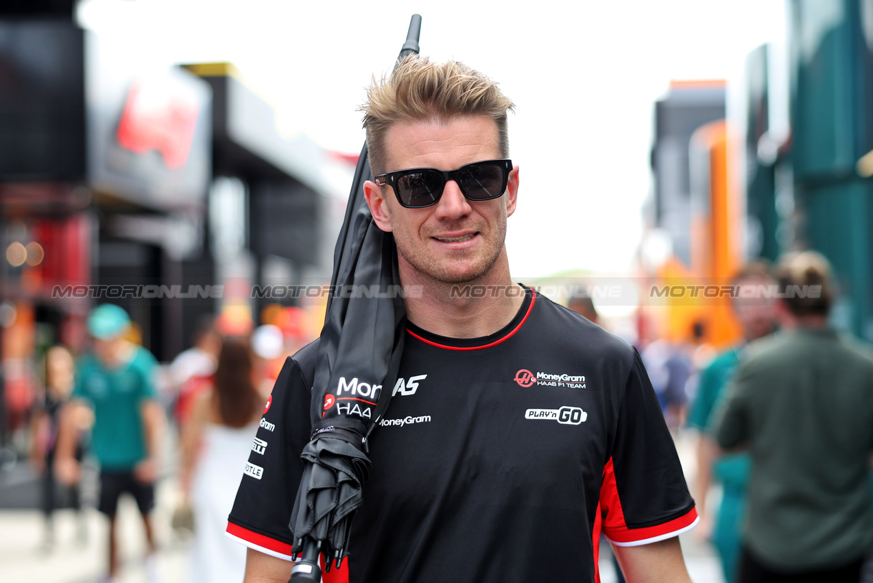GP UNGHERIA, Nico Hulkenberg (GER) Haas F1 Team.

21.07.2024. Formula 1 World Championship, Rd 13, Hungarian Grand Prix, Budapest, Hungary, Gara Day.

- www.xpbimages.com, EMail: requests@xpbimages.com © Copyright: Bearne / XPB Images