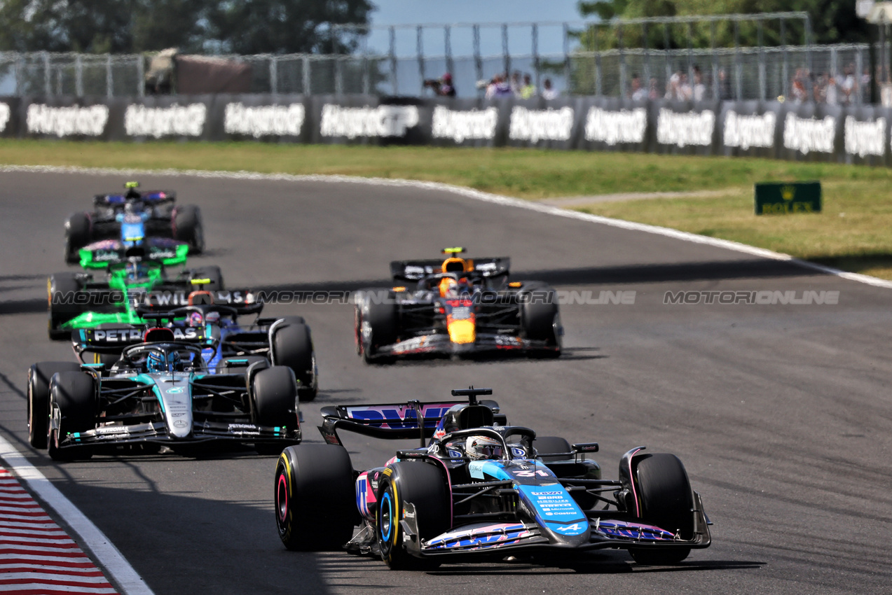 GP UNGHERIA, Esteban Ocon (FRA) Alpine F1 Team A524.

21.07.2024. Formula 1 World Championship, Rd 13, Hungarian Grand Prix, Budapest, Hungary, Gara Day.

- www.xpbimages.com, EMail: requests@xpbimages.com © Copyright: Batchelor / XPB Images