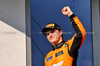 GP UNGHERIA, Gara winner Oscar Piastri (AUS) McLaren celebrates on the podium.

21.07.2024. Formula 1 World Championship, Rd 13, Hungarian Grand Prix, Budapest, Hungary, Gara Day.

- www.xpbimages.com, EMail: requests@xpbimages.com © Copyright: Batchelor / XPB Images