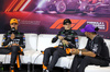GP UNGHERIA, (L to R): Lando Norris (GBR) McLaren; Oscar Piastri (AUS) McLaren; e Lewis Hamilton (GBR) Mercedes AMG F1, in the post race FIA Press Conference.

21.07.2024. Formula 1 World Championship, Rd 13, Hungarian Grand Prix, Budapest, Hungary, Gara Day.

- www.xpbimages.com, EMail: requests@xpbimages.com © Copyright: Bearne / XPB Images