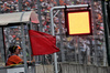 GP UNGHERIA, Marshal waves a red flag as the qualifying session is stopped.

20.07.2024. Formula 1 World Championship, Rd 13, Hungarian Grand Prix, Budapest, Hungary, Qualifiche Day.

- www.xpbimages.com, EMail: requests@xpbimages.com © Copyright: Bearne / XPB Images