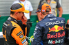 GP UNGHERIA, (L to R): Pole sitter Lando Norris (GBR) McLaren in qualifying parc ferme with third placed Max Verstappen (NLD) Red Bull Racing.

20.07.2024. Formula 1 World Championship, Rd 13, Hungarian Grand Prix, Budapest, Hungary, Qualifiche Day.

- www.xpbimages.com, EMail: requests@xpbimages.com © Copyright: Batchelor / XPB Images