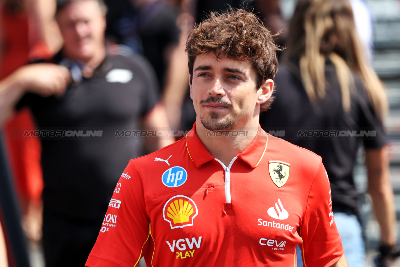 GP UNGHERIA, Charles Leclerc (MON) Ferrari.

19.07.2024. Formula 1 World Championship, Rd 13, Hungarian Grand Prix, Budapest, Hungary, Practice Day.

- www.xpbimages.com, EMail: requests@xpbimages.com © Copyright: Bearne / XPB Images