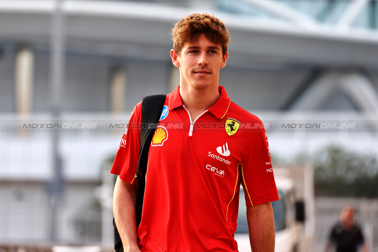 TEST ABU DHABI, Arthur Leclerc (FRA) Ferrari Test Driver.

10.12.2024. Formula 1 Testing, Yas Marina Circuit, Abu Dhabi, Tuesday.

- www.xpbimages.com, EMail: requests@xpbimages.com © Copyright: Moy / XPB Images