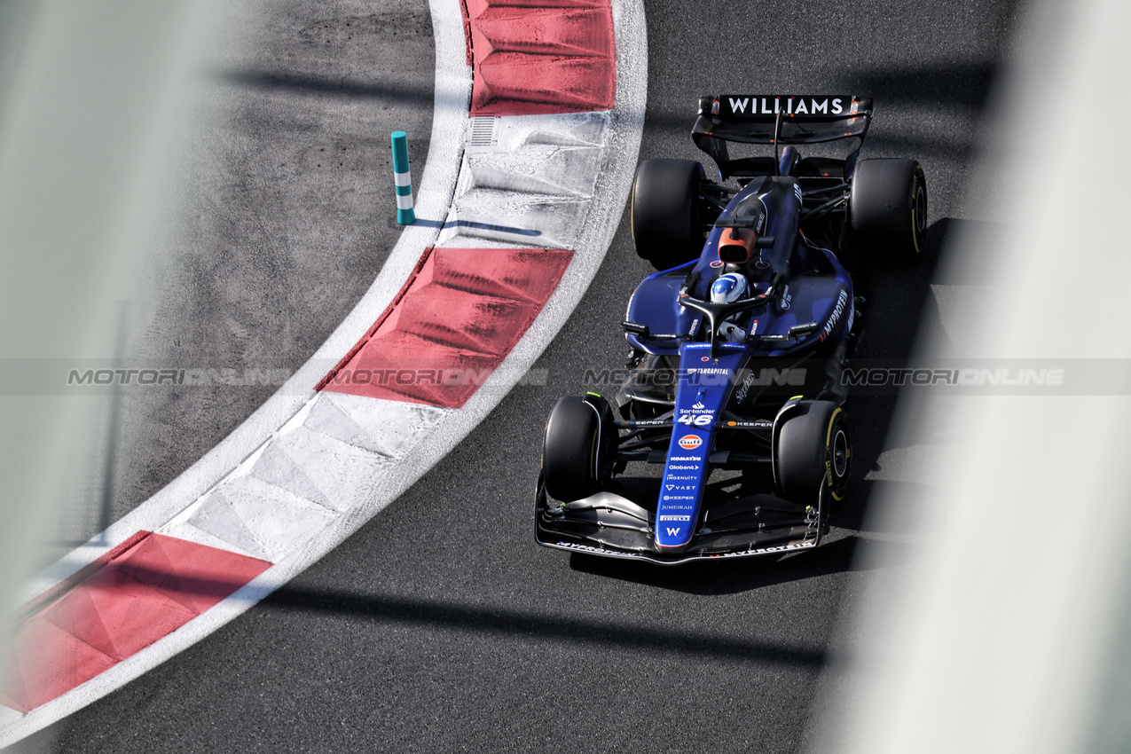 TEST ABU DHABI, Luke Browning (GBR) Williams Racing FW46 Academy Driver.

10.12.2024. Formula 1 Testing, Yas Marina Circuit, Abu Dhabi, Tuesday.

- www.xpbimages.com, EMail: requests@xpbimages.com © Copyright: Bearne / XPB Images