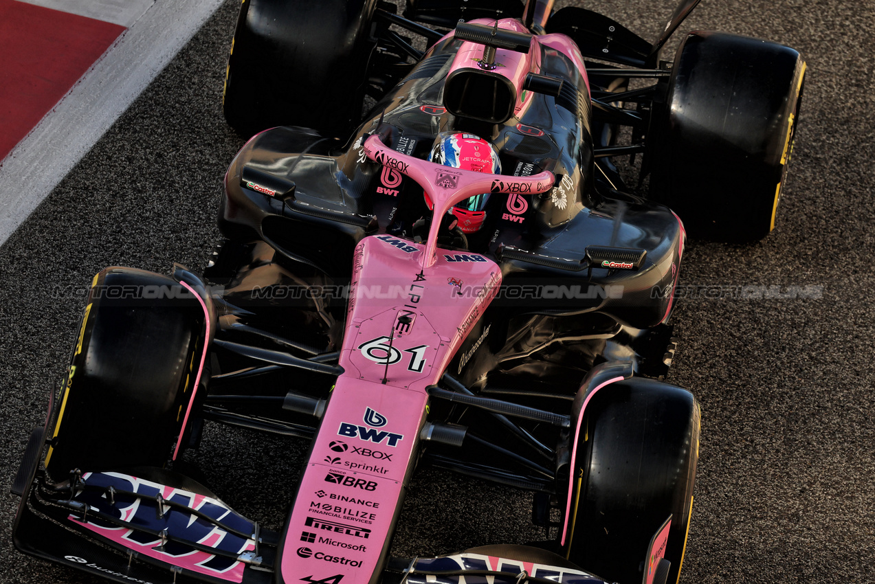 TEST ABU DHABI, Jack Doohan (AUS) Alpine F1 Team A524.

10.12.2024. Formula 1 Testing, Yas Marina Circuit, Abu Dhabi, Tuesday.

- www.xpbimages.com, EMail: requests@xpbimages.com © Copyright: Moy / XPB Images