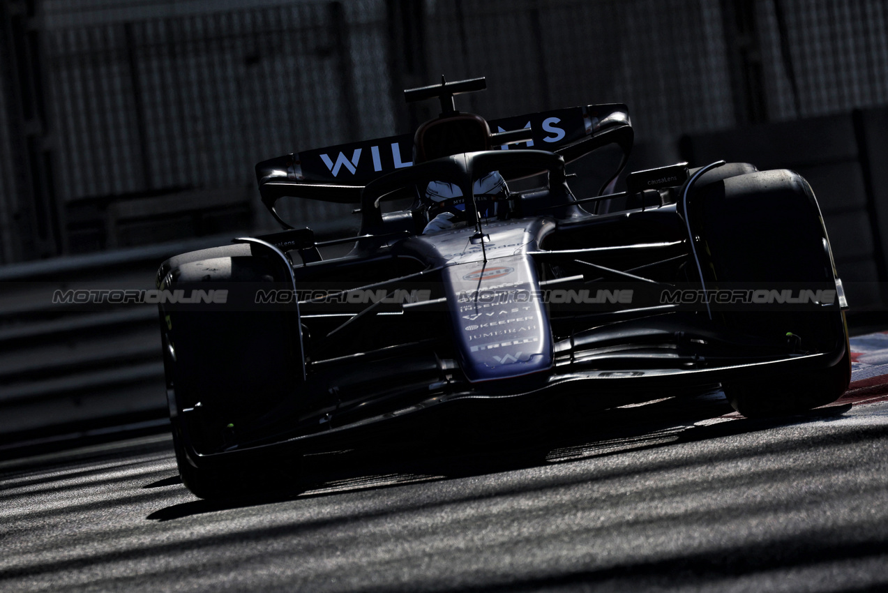 TEST ABU DHABI, Luke Browning (GBR) Williams Racing FW46 Academy Driver.

10.12.2024. Formula 1 Testing, Yas Marina Circuit, Abu Dhabi, Tuesday.

- www.xpbimages.com, EMail: requests@xpbimages.com © Copyright: Moy / XPB Images