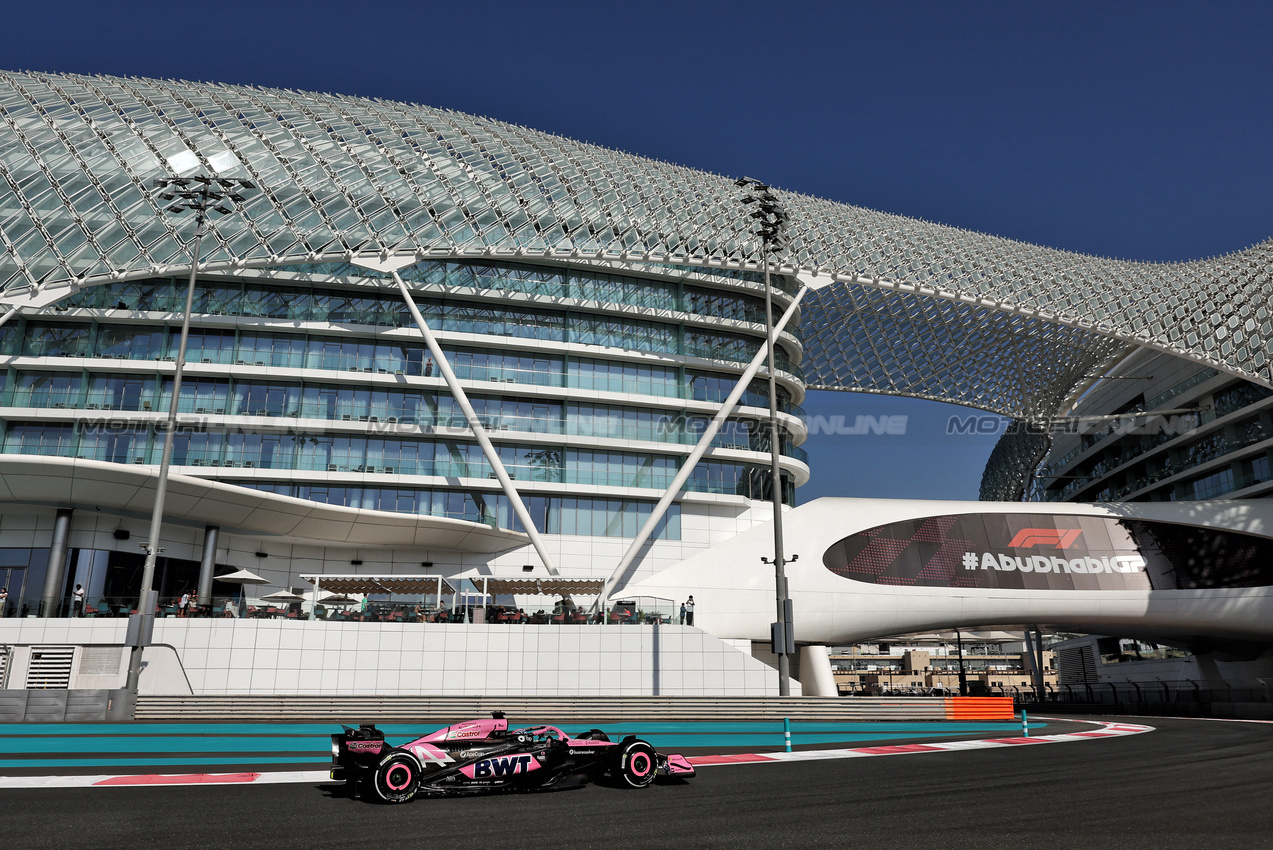 TEST ABU DHABI, Paul Aron (EST) Alpine F1 Team A524.

10.12.2024. Formula 1 Testing, Yas Marina Circuit, Abu Dhabi, Tuesday.

- www.xpbimages.com, EMail: requests@xpbimages.com © Copyright: Moy / XPB Images