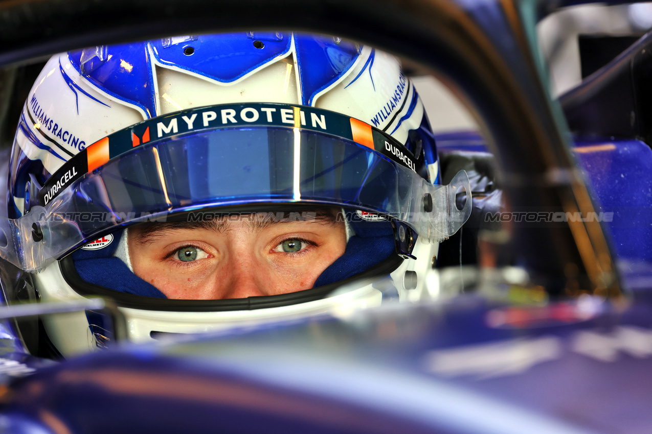 TEST ABU DHABI, Luke Browning (GBR) Williams Racing FW46 Academy Driver.

10.12.2024. Formula 1 Testing, Yas Marina Circuit, Abu Dhabi, Tuesday.

- www.xpbimages.com, EMail: requests@xpbimages.com © Copyright: Batchelor / XPB Images