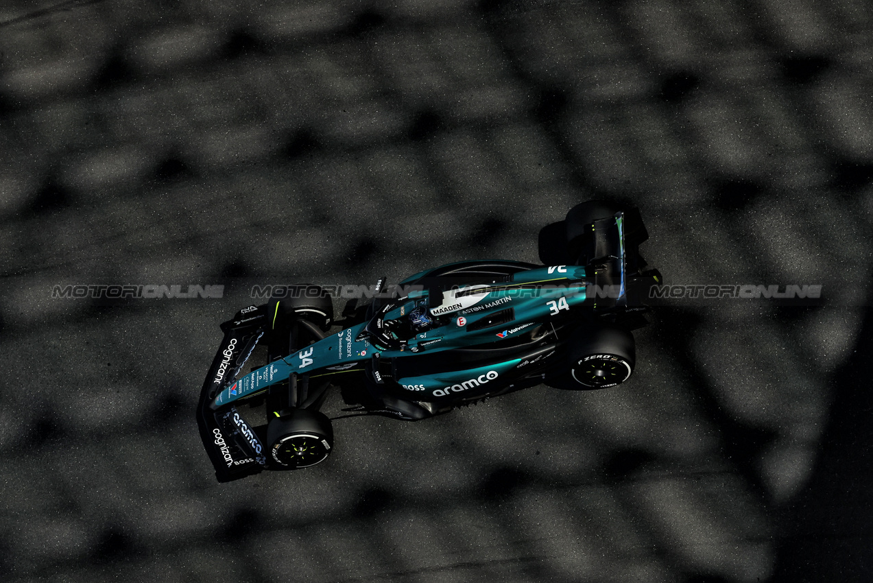 TEST ABU DHABI, Felipe Drugovich (BRA) Aston Martin F1 Team AMR24, Reserve e Development Programme Driver.

10.12.2024. Formula 1 Testing, Yas Marina Circuit, Abu Dhabi, Tuesday.

- www.xpbimages.com, EMail: requests@xpbimages.com © Copyright: Moy / XPB Images