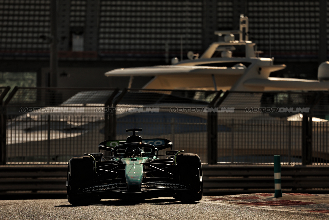 TEST ABU DHABI, Felipe Drugovich (BRA) Aston Martin F1 Team AMR24, Reserve e Development Programme Driver.

10.12.2024. Formula 1 Testing, Yas Marina Circuit, Abu Dhabi, Tuesday.

- www.xpbimages.com, EMail: requests@xpbimages.com © Copyright: Moy / XPB Images