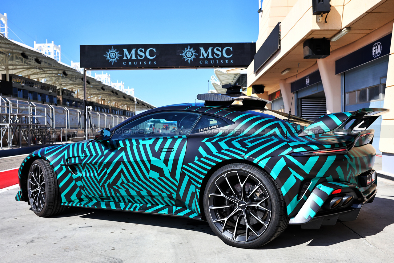 TEST BAHRAIN, Aston Martin FIA Safety Car.

21.02.2024. Formula 1 Testing, Sakhir, Bahrain, Day One.

- www.xpbimages.com, EMail: requests@xpbimages.com © Copyright: Batchelor / XPB Images